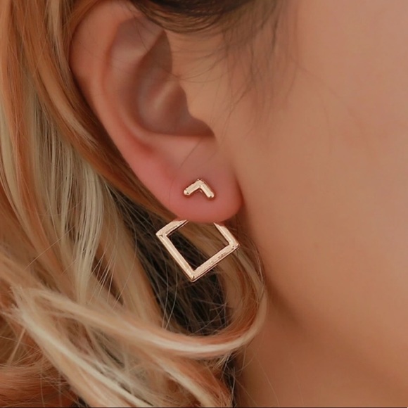 My Added Sparkle Jewelry - 3/$30 Geometric Gold Earrings